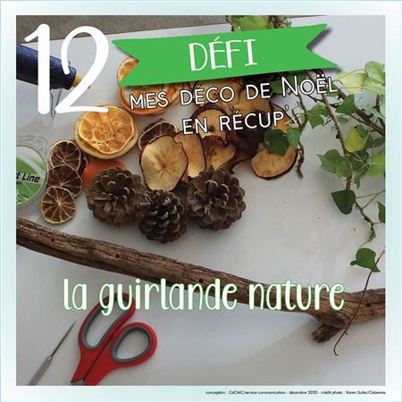 Vignette 2, jour 12 : guirlande nature